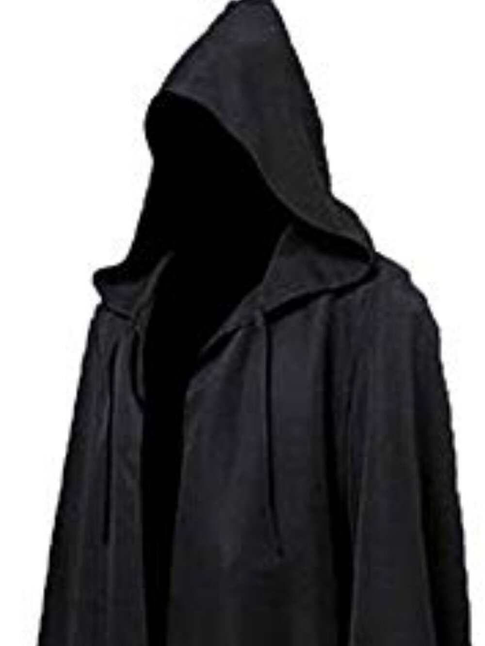 Men Tunic Hooded Robe Halloween Cosplay Wizard Costume Knight Cloak Cape